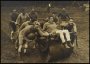 Image of : Photograph - Dixie Dean being wheeled along by the rest of the team