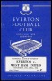 Image of : Programme - Everton v West Ham United