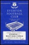 Image of : Programme - Everton v West Ham United