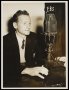 Image of : Photograph - Tom Finney making a radio broadcast