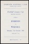 Image of : Programme - Everton v Walsall