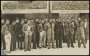 Image of : Photograph - Everton F.C. team in casual dress with Dixie Dean and Harry Cooke
