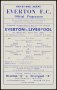 Image of : Programme - Everton v Liverpool