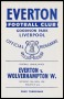 Image of : Programme - Everton v Wolverhampton Wanderers