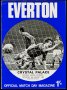 Image of : Programme - Everton v Crystal Palace