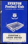 Image of : Programme - Everton v Leeds United