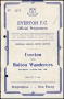 Image of : Programme - Everton v Bolton Wanderers