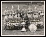 Image of : Photograph - Everton F.C. team , Alex Parker, Jimmy Gabriel, Gordon West, Roy Vernon, Brian Labone, Mick Meagan, Alex Scott, Denis Stevens, Alex Young, Harry Catterick (Manager), Derek Temple, Tony Kay