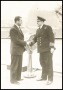Image of : Photograph - Dixie Dean with Captain W. B. Coyle, R.D., R.N.R., Commander of the Canadian Pacific Liner Duchess of York