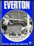 Image of : Programme - Everton v Coventry City