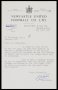 Image of : Letter from Newcastle United F.C. to Everton F.C.