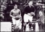 Image of : Photograph - Dixie Dean with Tim Bradshaw of Liverpool F.C.