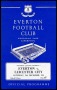 Image of : Programme - Everton v Leicester City