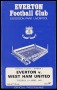 Image of : Programme - Everton v West Ham United