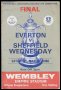 Image of : Programme - Everton v Sheffield Wednesday