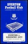 Image of : Programme - Everton v Coventry City