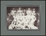 Image of : Photograph - Everton F.C. team with the Liverpool Cup. Includes John Preston with his hands on his knees with cup won on 29 March 1884.