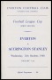 Image of : Programme - Everton v Accrington Stanley
