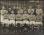 Image of : Photograph - Everton F.C. team, W. Brown, H. Banks (Director), T. Fern, J. Elliott (Trainer), D. Livingstone, F. Forbes, J. MacDonald, Mr Coffey (Director), W. Chadwick, S. Chedgzoy, R. Irvine, J. Cock, H. Hart (Captain), W. McBain, S. Troup