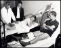 Image of : Photograph - Mike Meagan, Tony Kay and Derek Temple with the physiotherapist, Norman Borrowdale