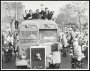 Image of : Photograph - Everton F.C. team celebrating their F.A. Cup win on a bus