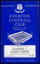 Image of : Programme - Everton v Leeds United