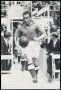 Image of : Photograph - Dixie Dean running into the stadium holding the ball