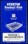 Image of : Programme - Everton v Wolverhampton Wanderers