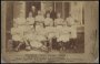 Image of : Photograph - Everton F.C. team, R. Molyneux (Secretary), J. Lewis (Trainer), P. Meehan, R. H. Boyle, R. W. Menham, D. Storrier, S. Arridge, W. S. Stewart (Captain), J. Taylor, J. Bell, A. Hartley, E. Chadwick, A. Milward, J. Holt