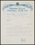 Image of : Letter from Aston Villa F.C. to Everton F.C.